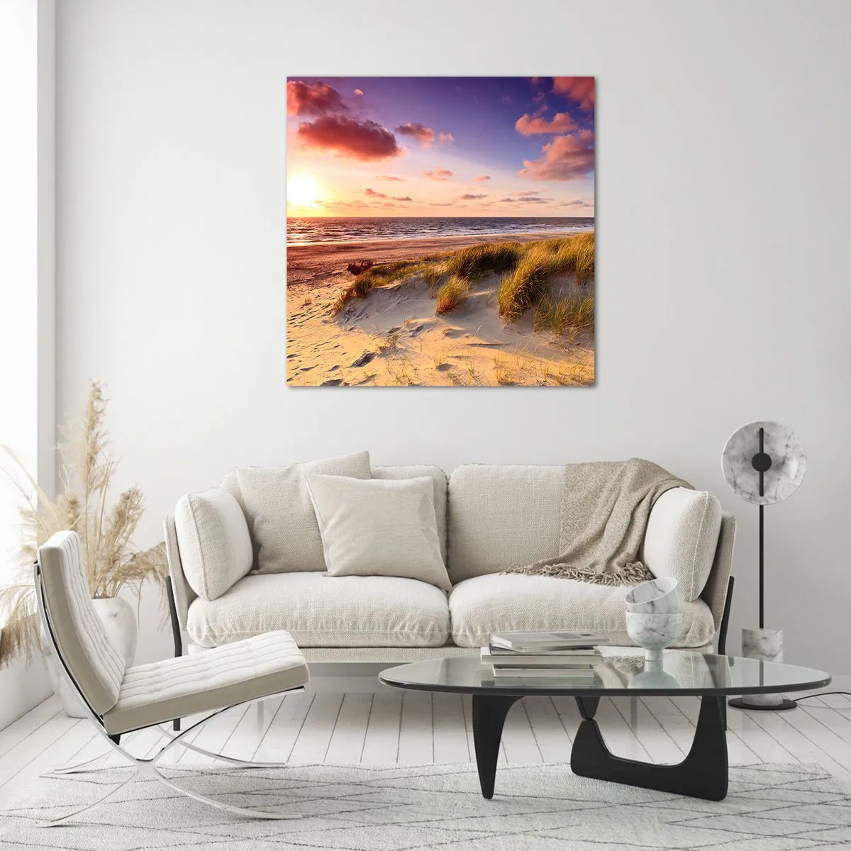Quadro em vidro - Ar com cheiro de verão - 50x50 cm