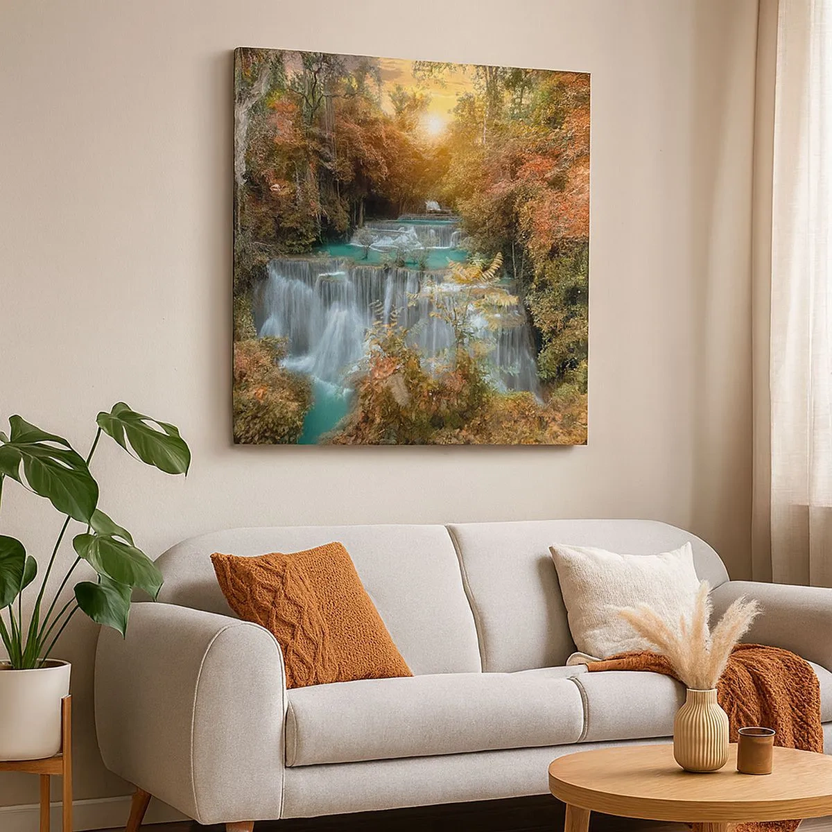 Quadro em tela - O tesouro escondido da floresta - 30x30 cm