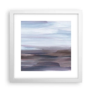 Pôster em moldura branca - Elementos: água - 30x30 cm