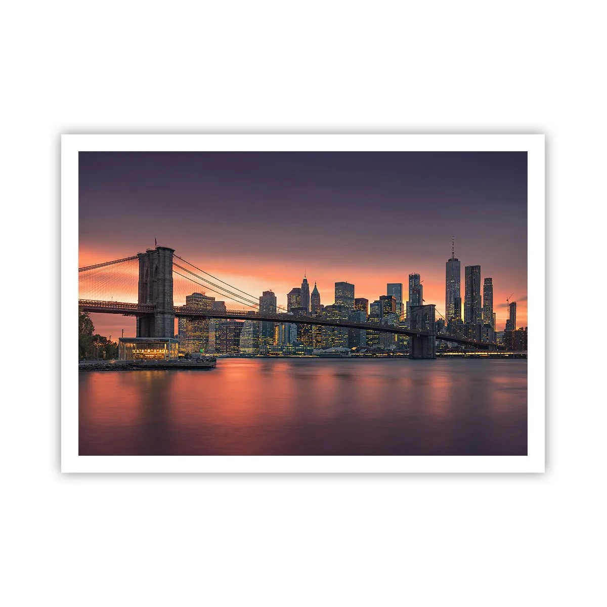 Pôster - Imersa no silêncio lilás - 100x70 cm