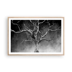 Pôster com moldura de carvalho claro - Primitivo e sagrado - 91x61 cm