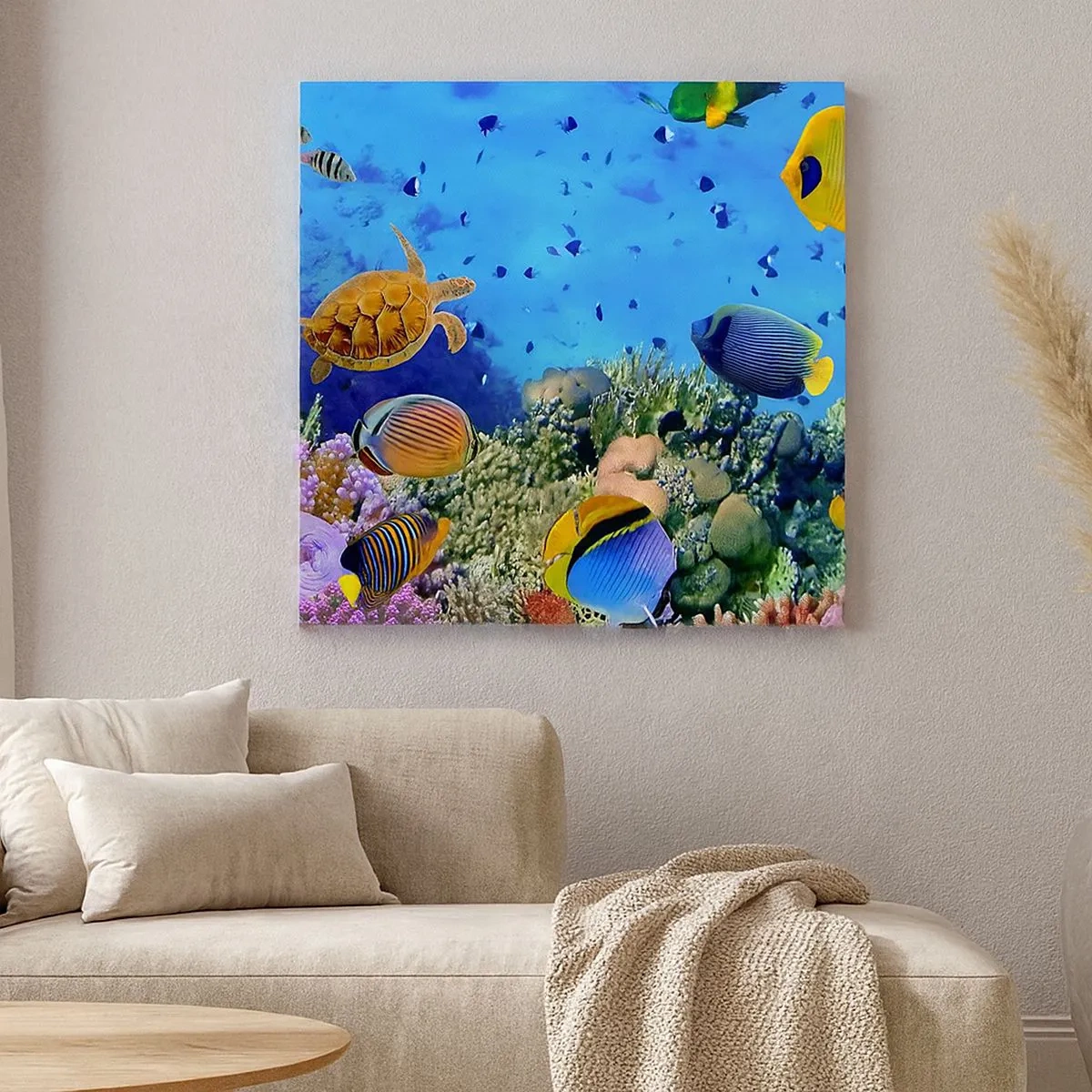 Quadro em tela - E o que sabemos sobre a vida... - 30x30 cm