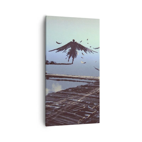 Quadro em tela - Ícaro eternamente vivo - 55x100 cm