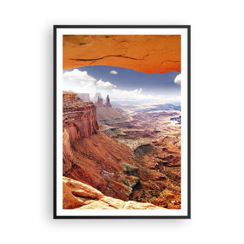 Pôster com moldura preta - Esculpido pela própria natureza - 70x100 cm