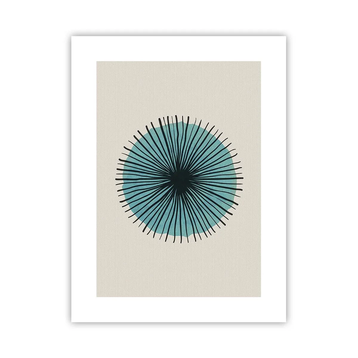 Pôster - Radiante sobre o azul - 30x40 cm