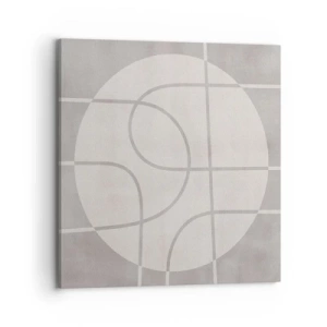 Quadro em tela - Circular e direto - 70x70 cm