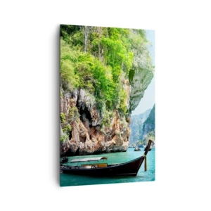Quadro em tela - Um convite para uma viagem exótica - 80x120 cm