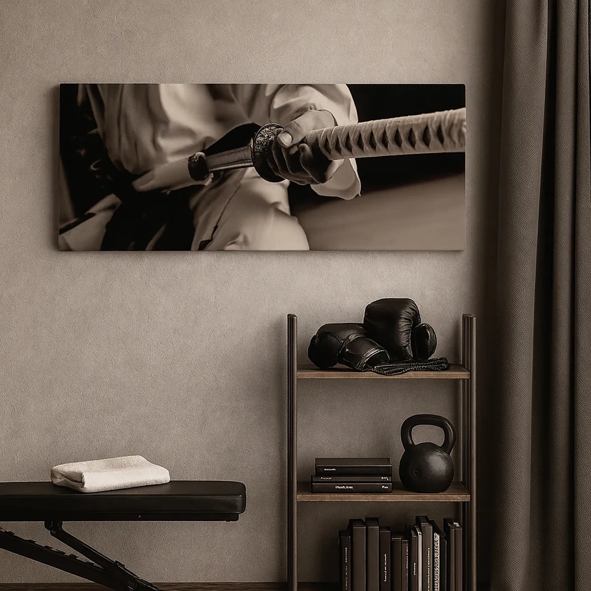 Quadro em tela - Alma guerreira - 30x30 cm