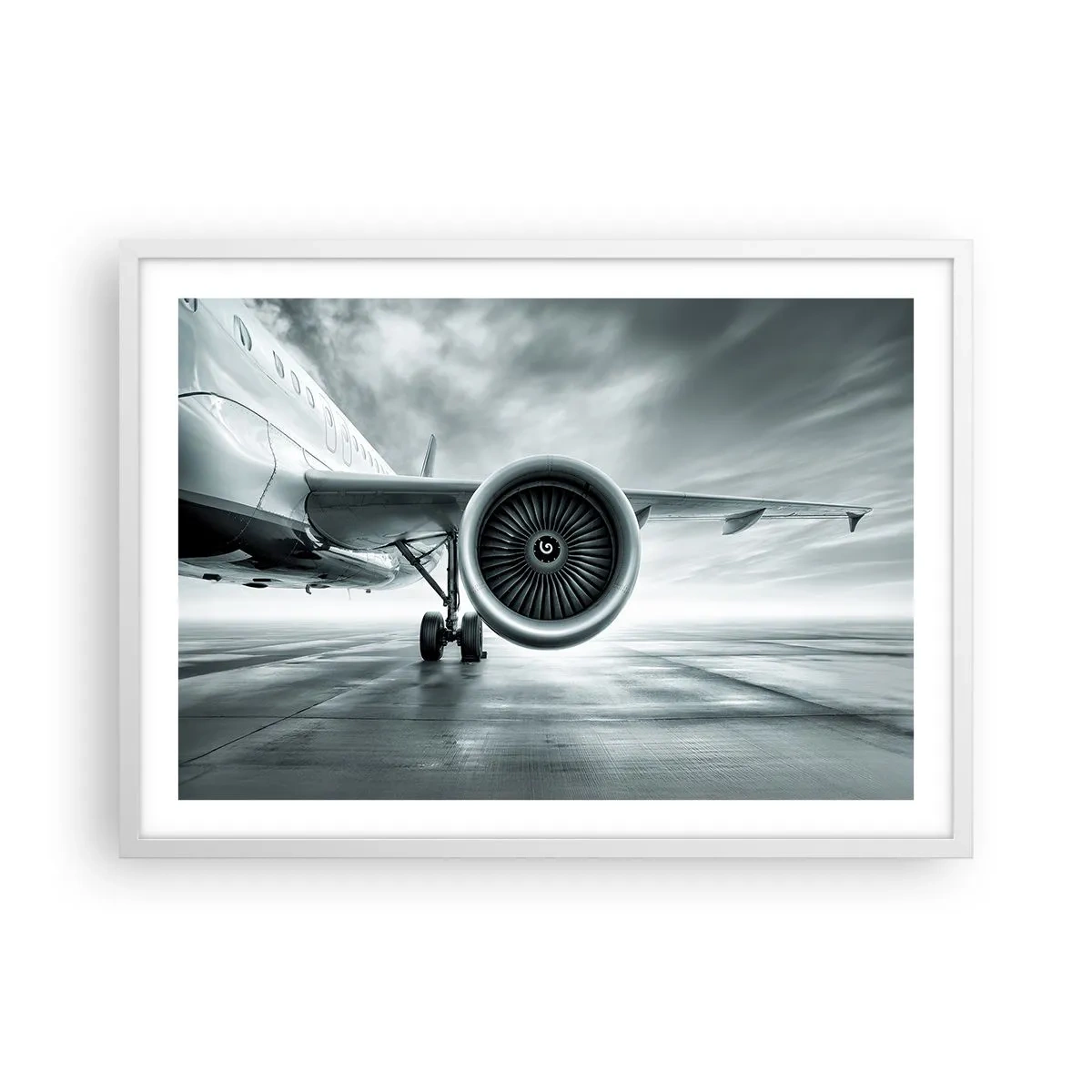 Pôster em moldura branca - Há poder! - 70x50 cm