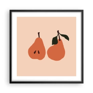 Pôster com moldura preta - A própria doçura - 50x50 cm