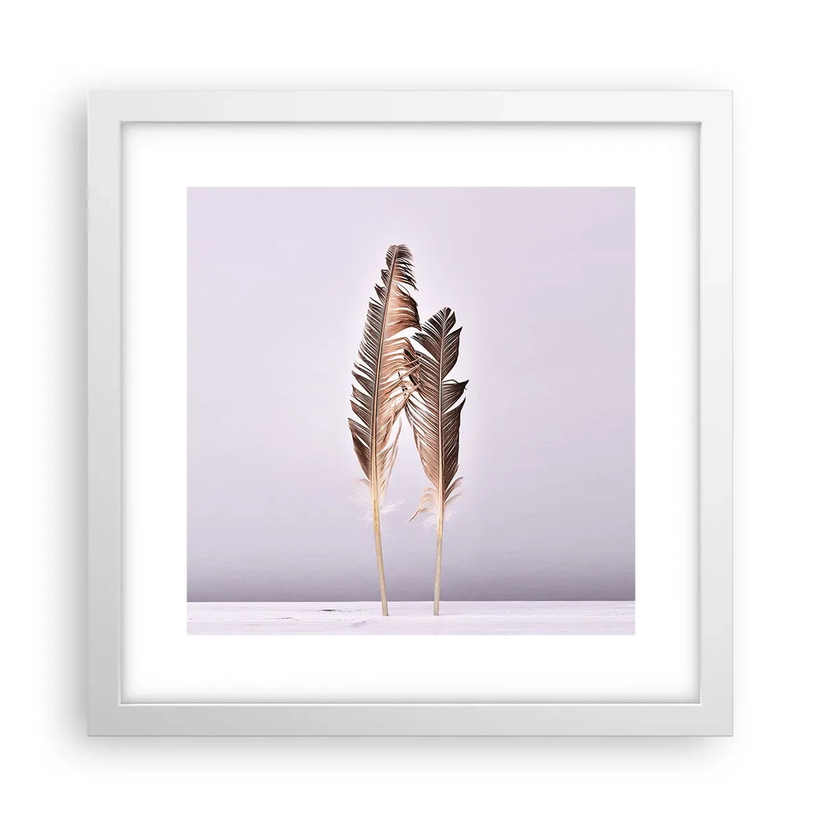 Pôster em moldura branca - Contra o nada - 30x30 cm