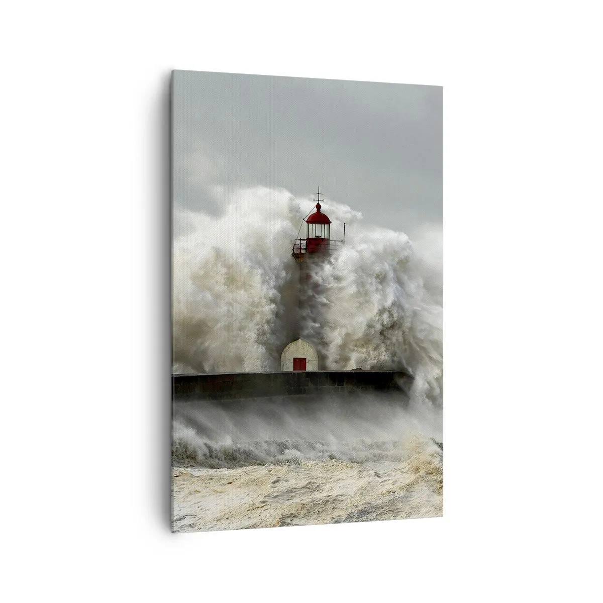 Quadro em tela - A ira do oceano - 80x120 cm