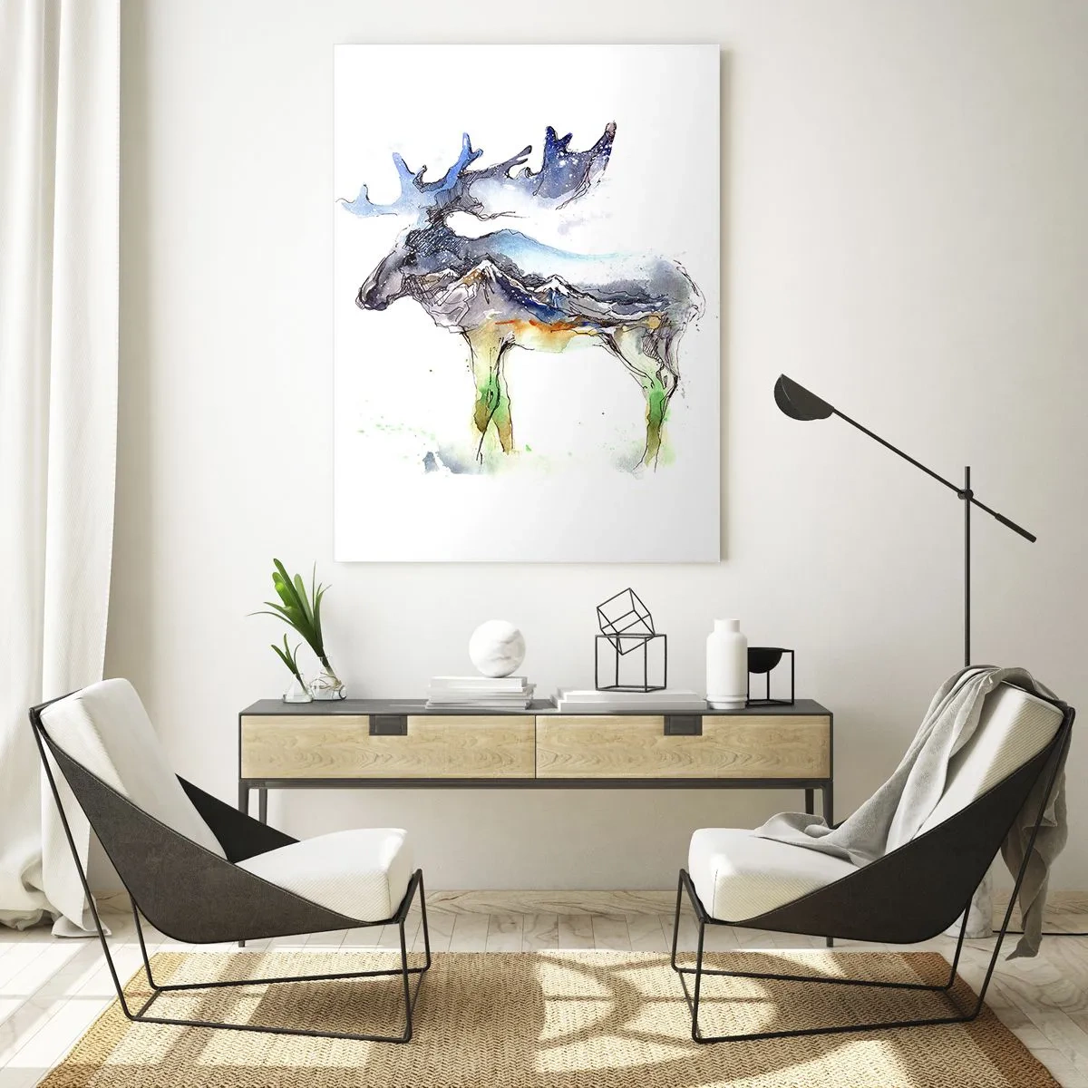 Quadro em vidro - O herói do conto de inverno - 50x70 cm