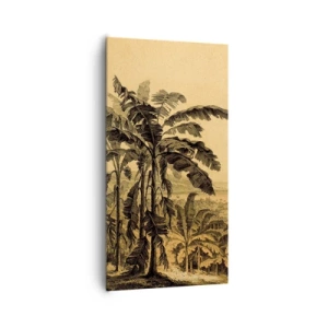 Quadro em tela - num clima colonial - 65x120 cm