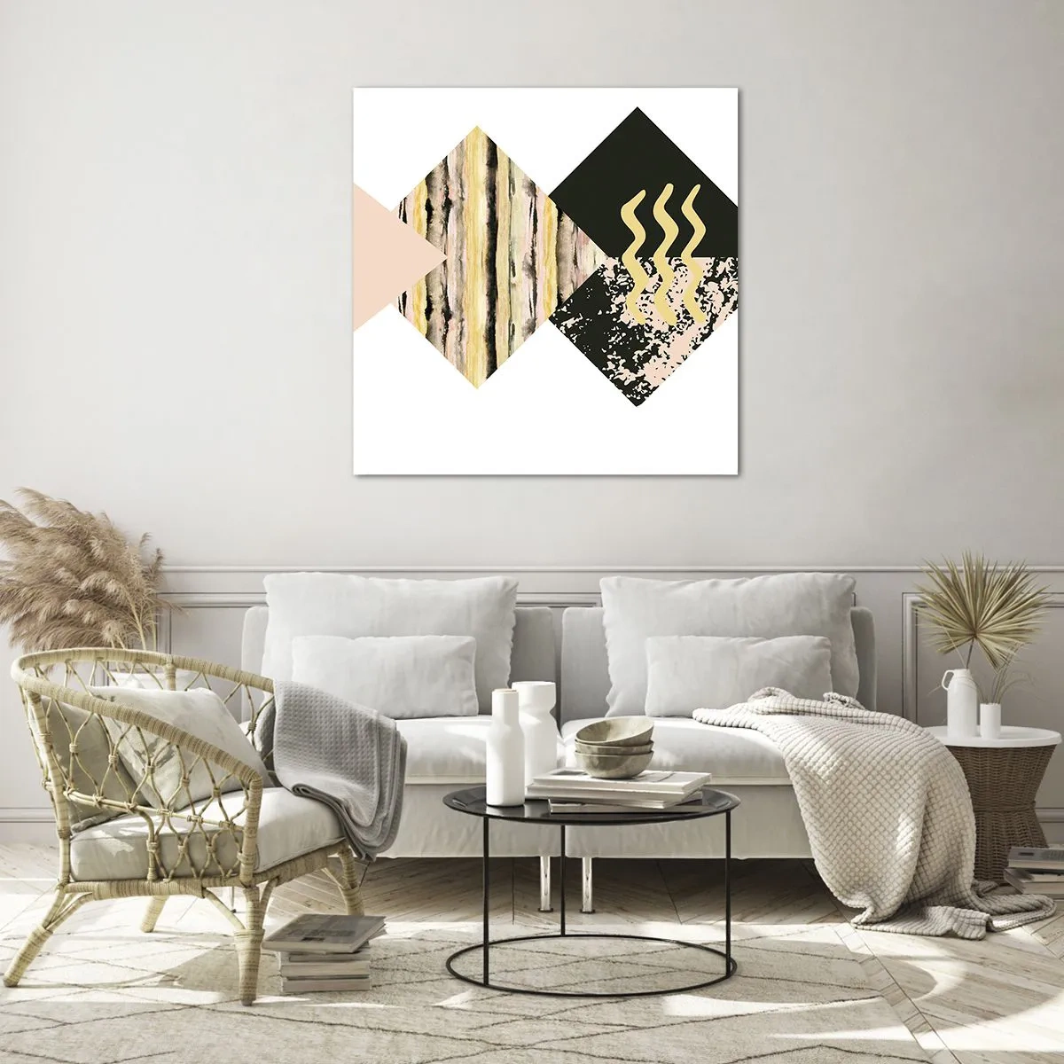 Quadro em vidro - Não é tão simples assim - 60x60 cm