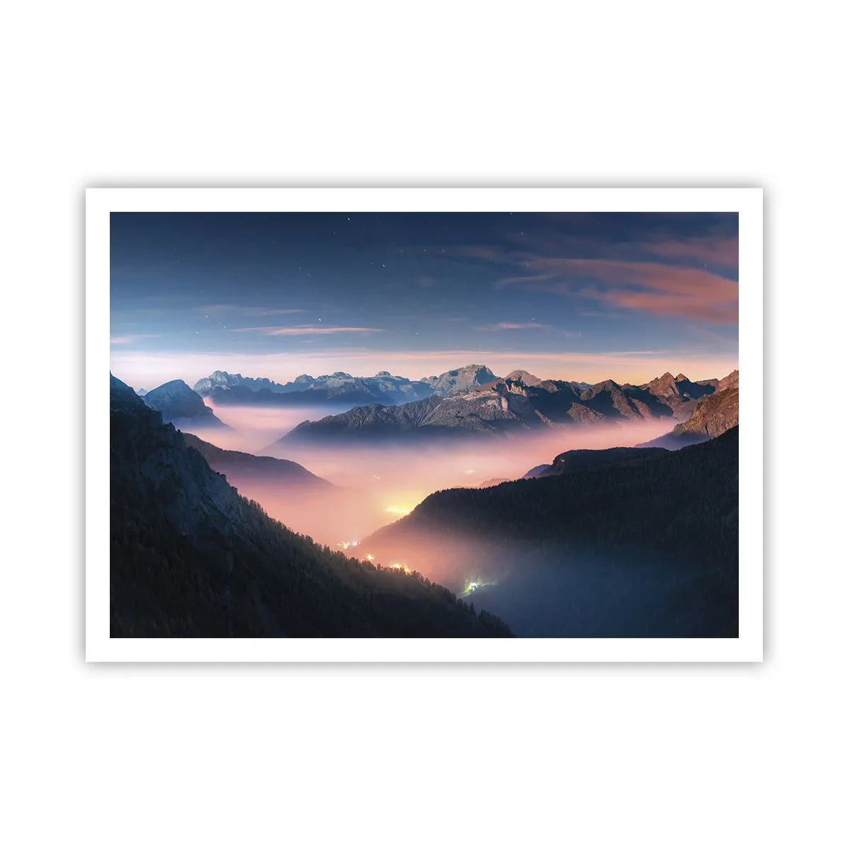 Pôster - Luz nos vales - 100x70 cm