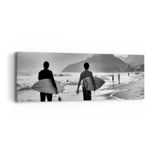 Quadro em tela - Samba para uma onda - 90x30 cm
