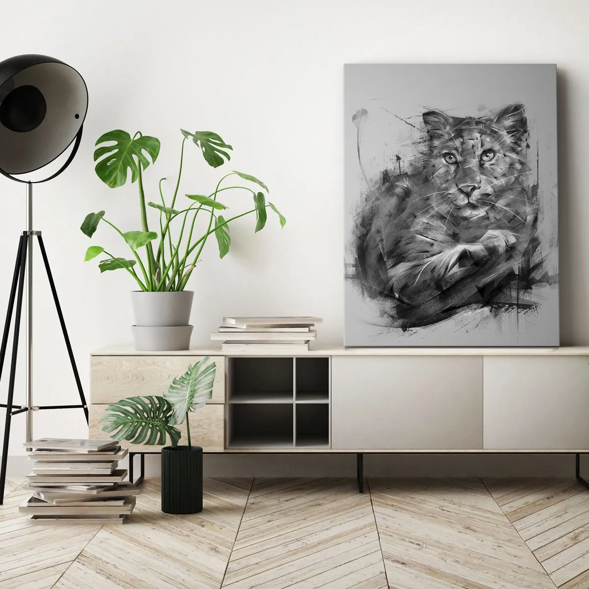 Quadro em tela - Sim, estou a ouvir atentamente - 50x70 cm