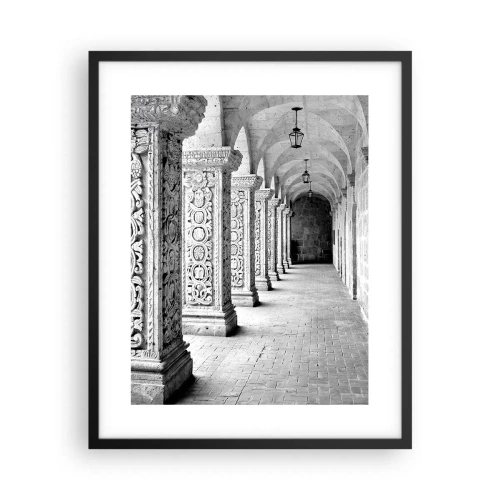 Pôster com moldura preta - E para onde...? - 40x50 cm