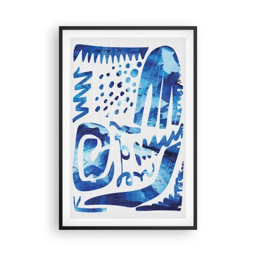 Pôster com moldura preta - Voltar às raízes - 61x91 cm