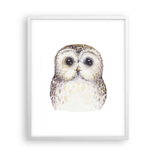 Pôster em moldura branca - Olhe-me nos olhos - 40x50 cm