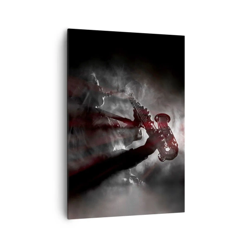 Quadro em tela - Nos fumos do jazz - 70x100 cm