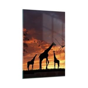 Quadro em vidro - Um pequeno jantar com seus entes queridos - 80x120 cm