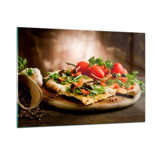 Quadro em vidro - Direto do forno e do jardim - 120x80 cm