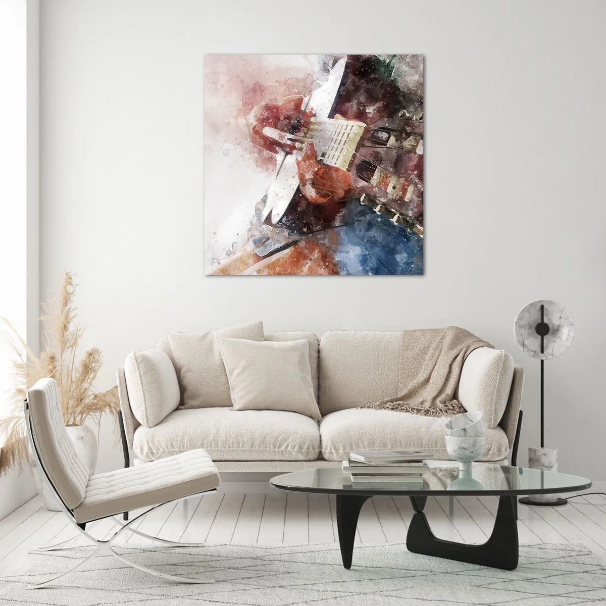 Quadro em vidro - E o que acha? - 50x50 cm