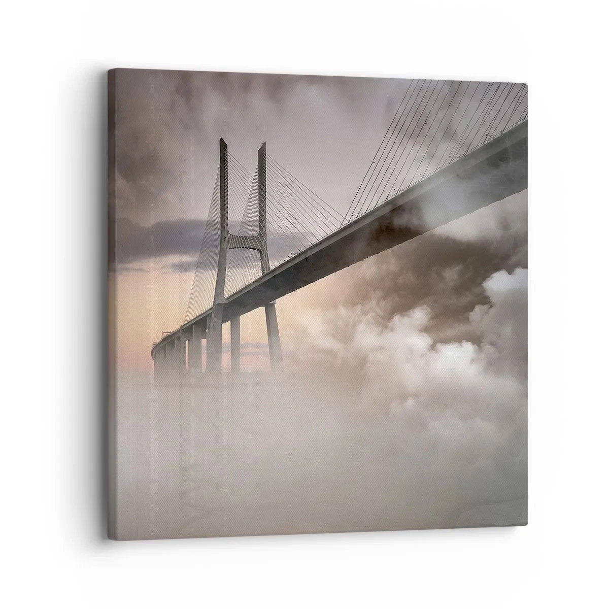 Quadro em tela - No rio que não existe - 30x30 cm