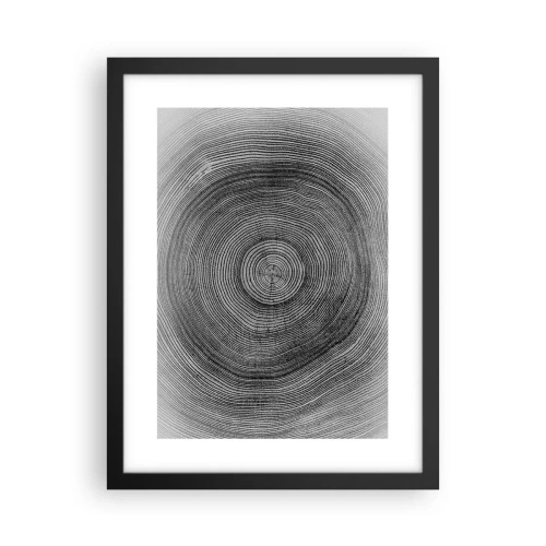 Pôster com moldura preta - Sinal dos tempos - 30x40 cm