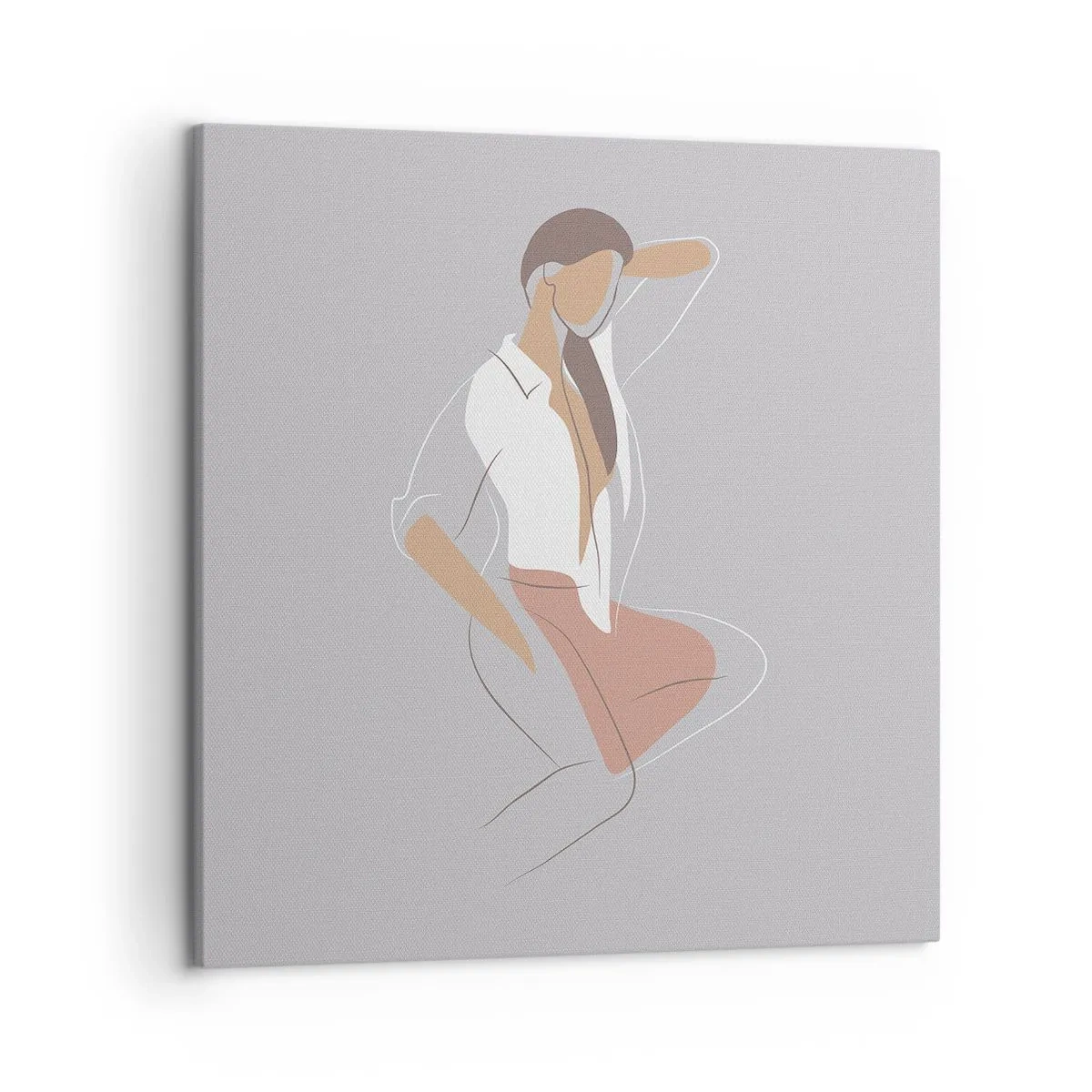 Quadro em tela - O esboço do encanto - 50x50 cm