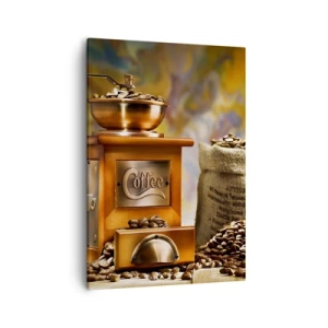 Quadro em tela - A trituração do grão, o ruído do moedor - 50x70 cm