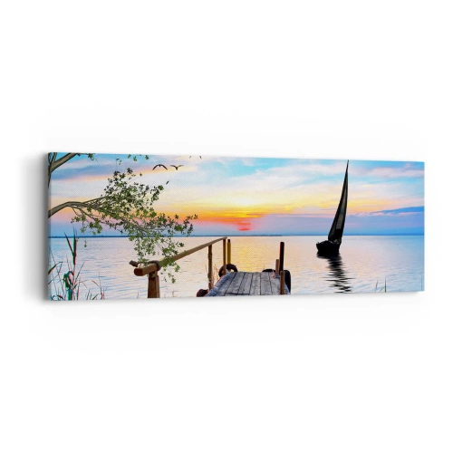 Quadro em tela - Boa noite - 90x30 cm