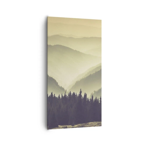 Quadro em tela - Atrás das sete montanhas... - 65x120 cm