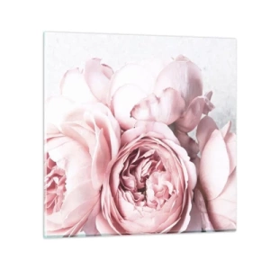 Quadro em vidro - Para românticos - 50x50 cm