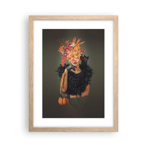 Pôster com moldura de carvalho claro - O feitiço da bruxa - 30x40 cm