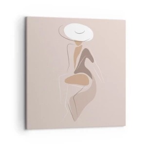 Quadro em tela - Ser uma dama - 50x50 cm