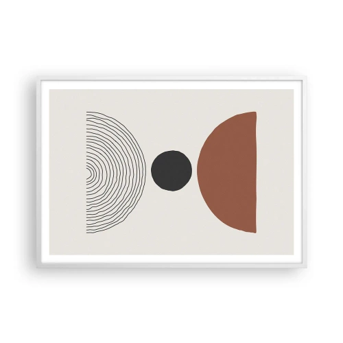 Pôster em moldura branca - Em destaque - 100x70 cm