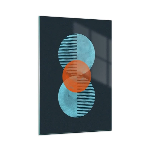 Quadro em vidro - Obras de arte simétricas - 80x120 cm