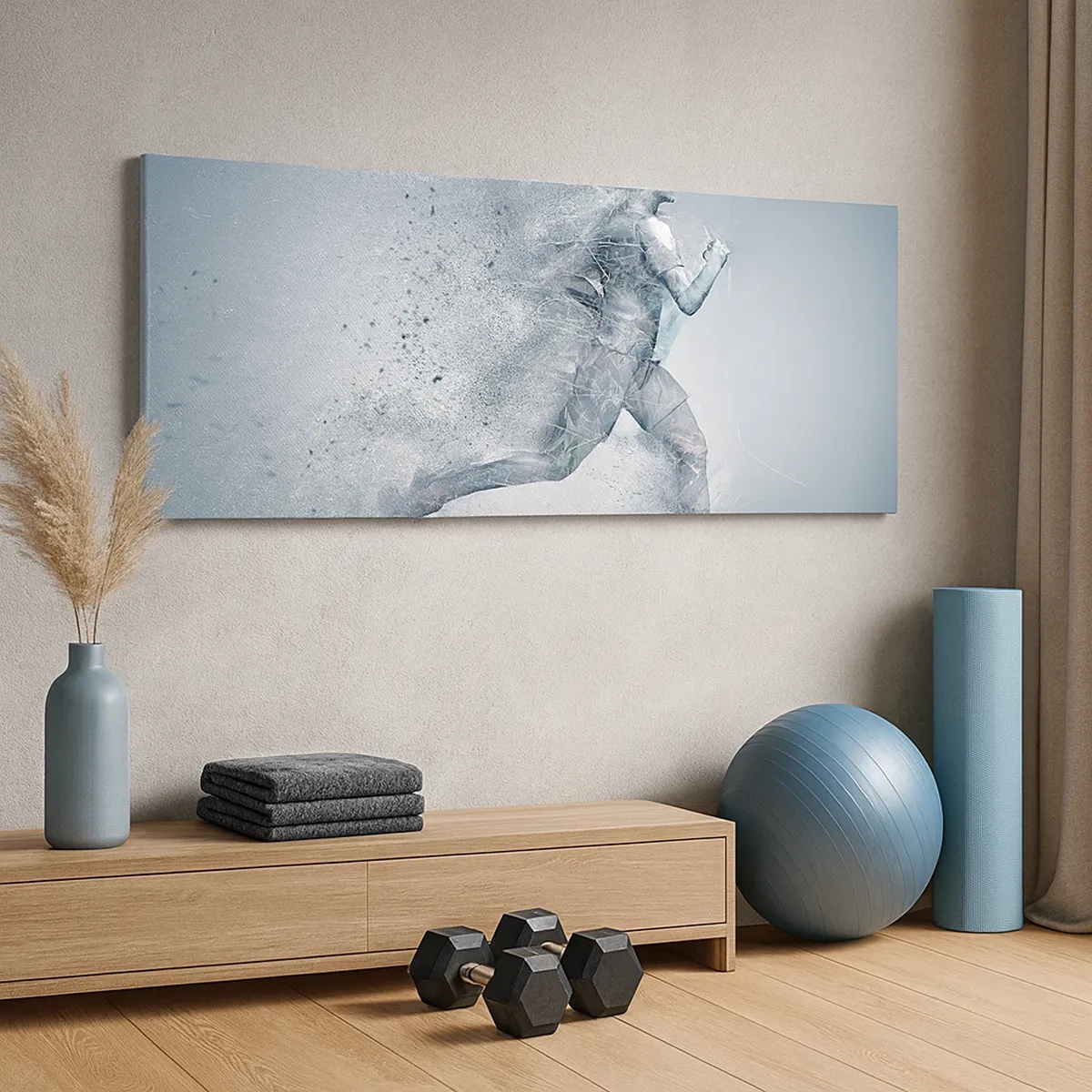 Quadro em tela - Energia limpa como um cristal - 30x30 cm