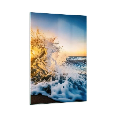 Quadro em vidro - Diversão na areia - 70x100 cm