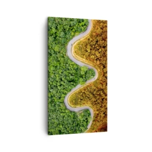 Quadro em tela - Fronteiras e descobertas - 45x80 cm