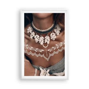Pôster em moldura branca - Talismãs, rituais de feminilidade - 61x91 cm