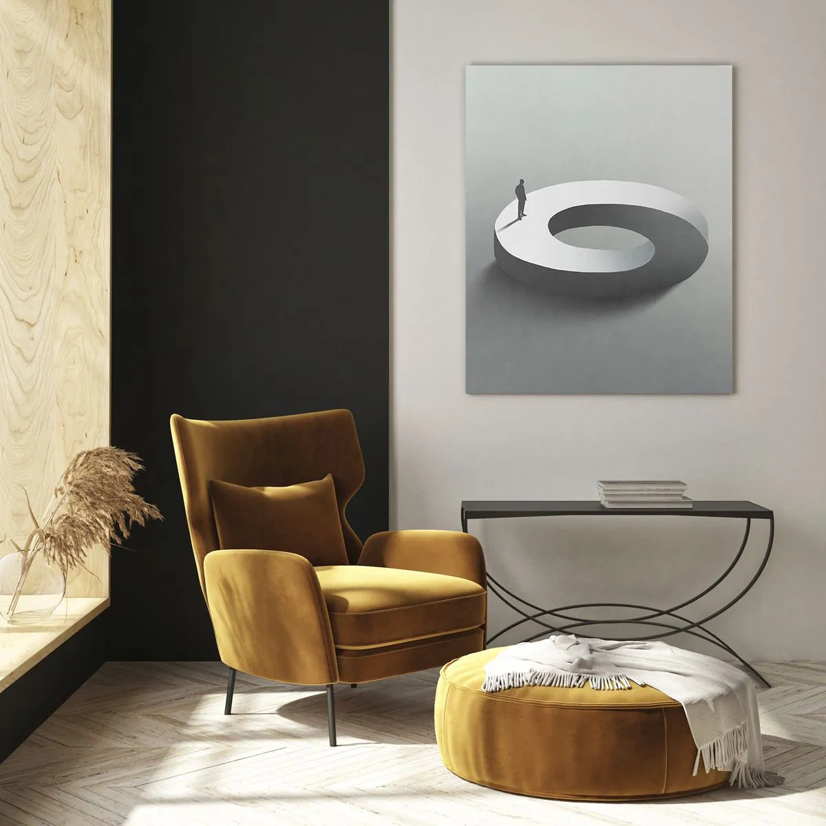 Quadro em vidro - Seja inteligente - 50x70 cm