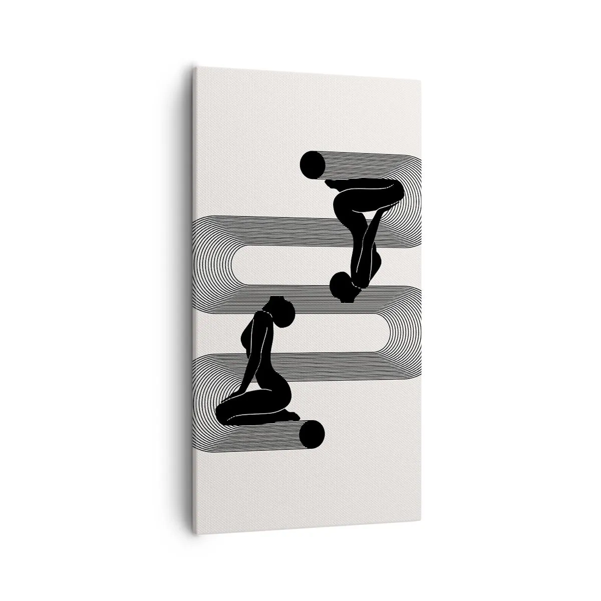 Quadro em tela - Simetria sensual - 55x100 cm