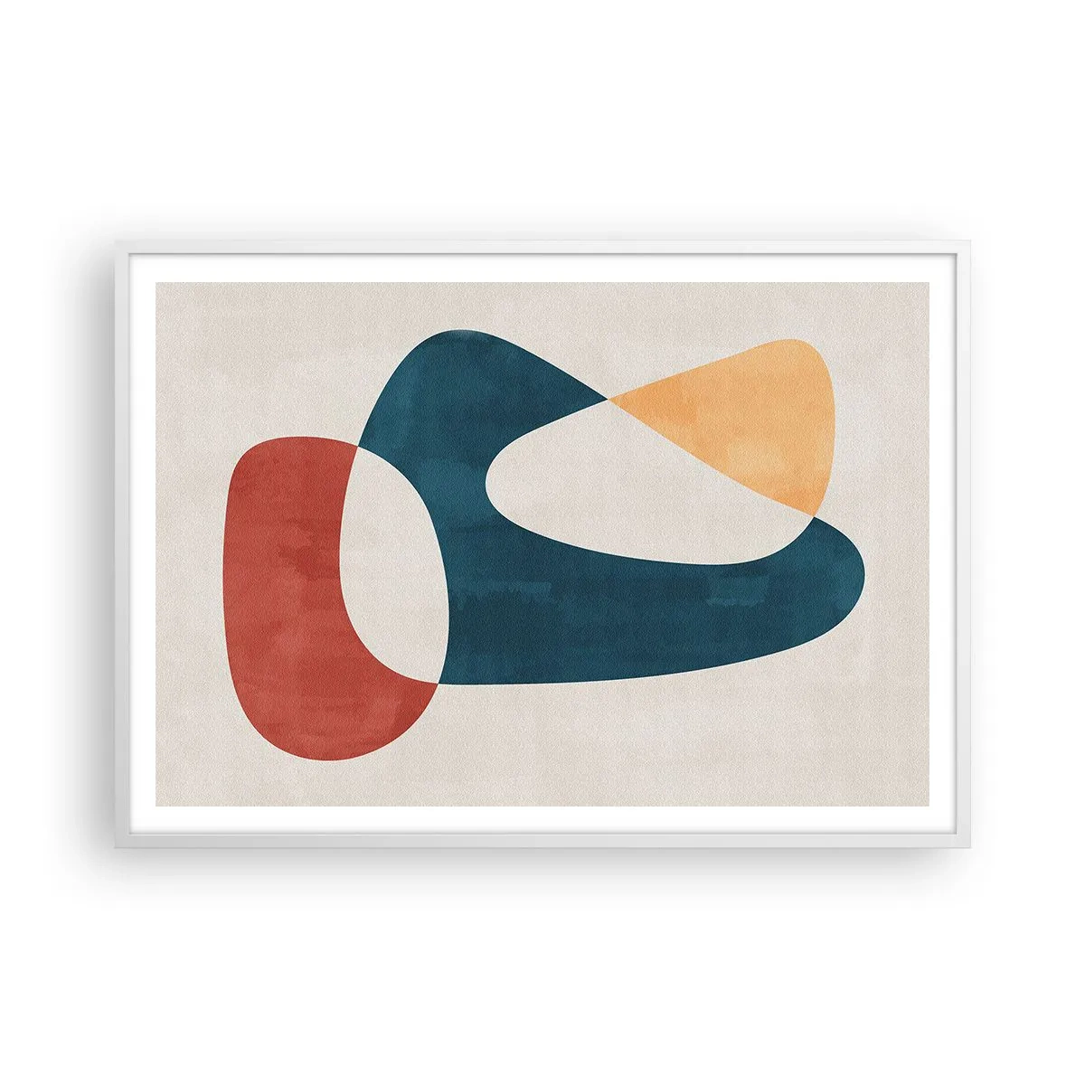 Pôster em moldura branca - Influências e metamorfoses - 100x70 cm