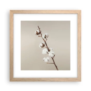 Pôster com moldura de carvalho claro - Na fonte da suavidade - 30x30 cm