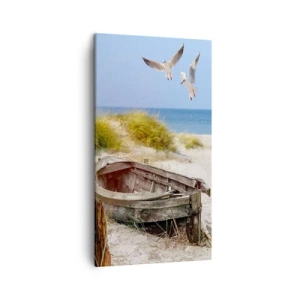 Quadro em tela - Banhado pelo vento - 45x80 cm