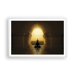 Pôster em moldura branca - Harmonia completa - 91x61 cm